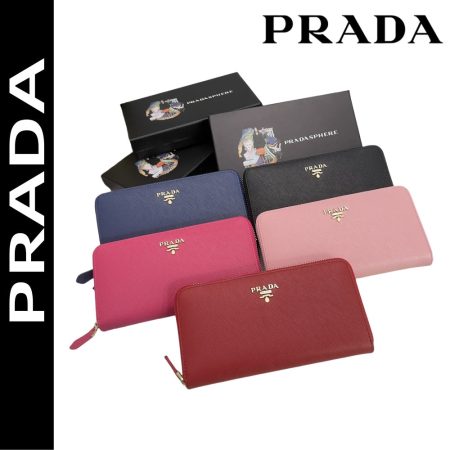 PRADA【プラダ】アイコンロゴ×機能性 スタイリッシュなジップウォレット