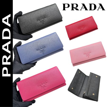 PRADA【プラダ】美しさと機能性を兼ね備えたフラップ长財布 今季注目