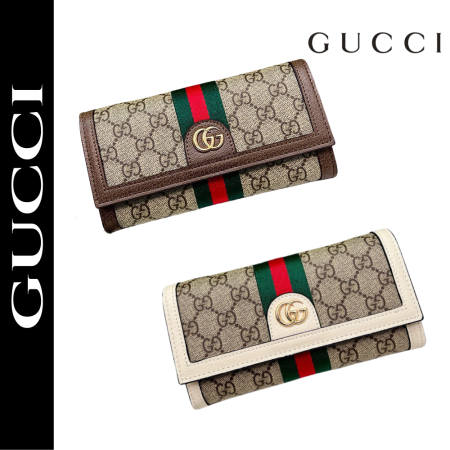 GUCCI【グッチ】 洗練されたデザイン！超薄型短財布 春夏トレンド必須